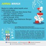 Artikel Terpilih untuk Rubrik Jurnal Warga